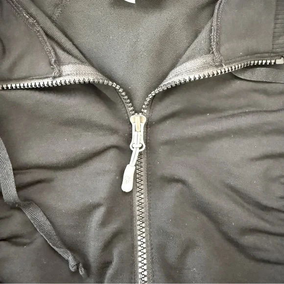 Ruched Zip Hooded Jacket Size Small - Picture 5 of 6